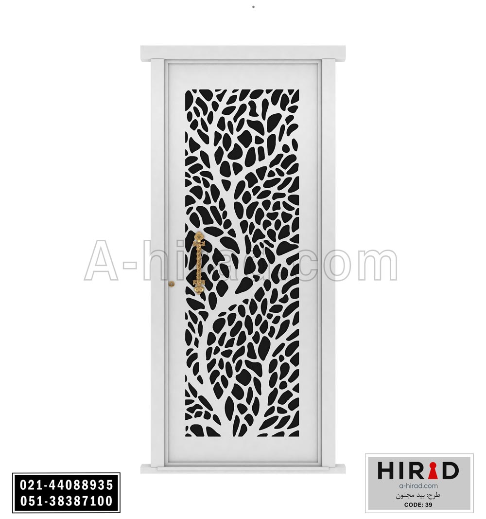 درب فلزی لیزری تک لنگه هیراد کد 1039 عرض 108 ارتفاع 223 